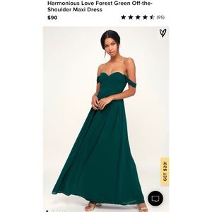 Lulus Harmonious Love Off the Shoulder Maxi Dress